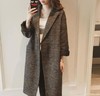 JQ   Juke羊毛大衣半外套格纹羊绒半大衣经典女士日常冬季外套JPY带授权招加盟代理 商品缩略图0