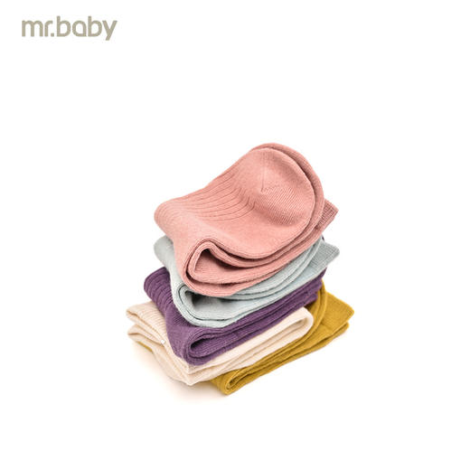 mrbaby秋冬儿童袜女童棉袜宝宝短袜 5双装 商品图2