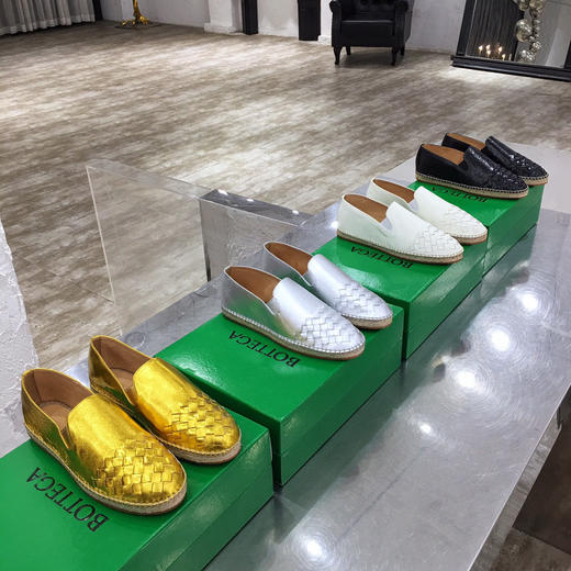 BV新款编织渔夫单鞋4色 商品图0