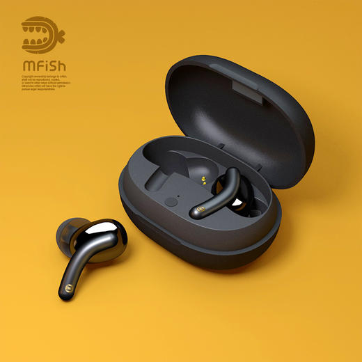 Mfish黑鱼Tws真无线蓝牙耳机高通5.0双耳迷你运动入耳耳机 商品图11