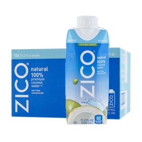 泰国进口 ZICO椰子水 330ml*12瓶