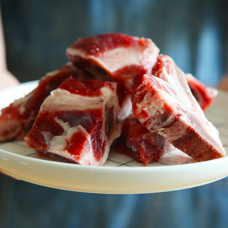 【冷冻】天莱香牛新鲜有机牛脊骨3斤锅底牛肉牛脊骨少肉煲汤1.5kg骨汤