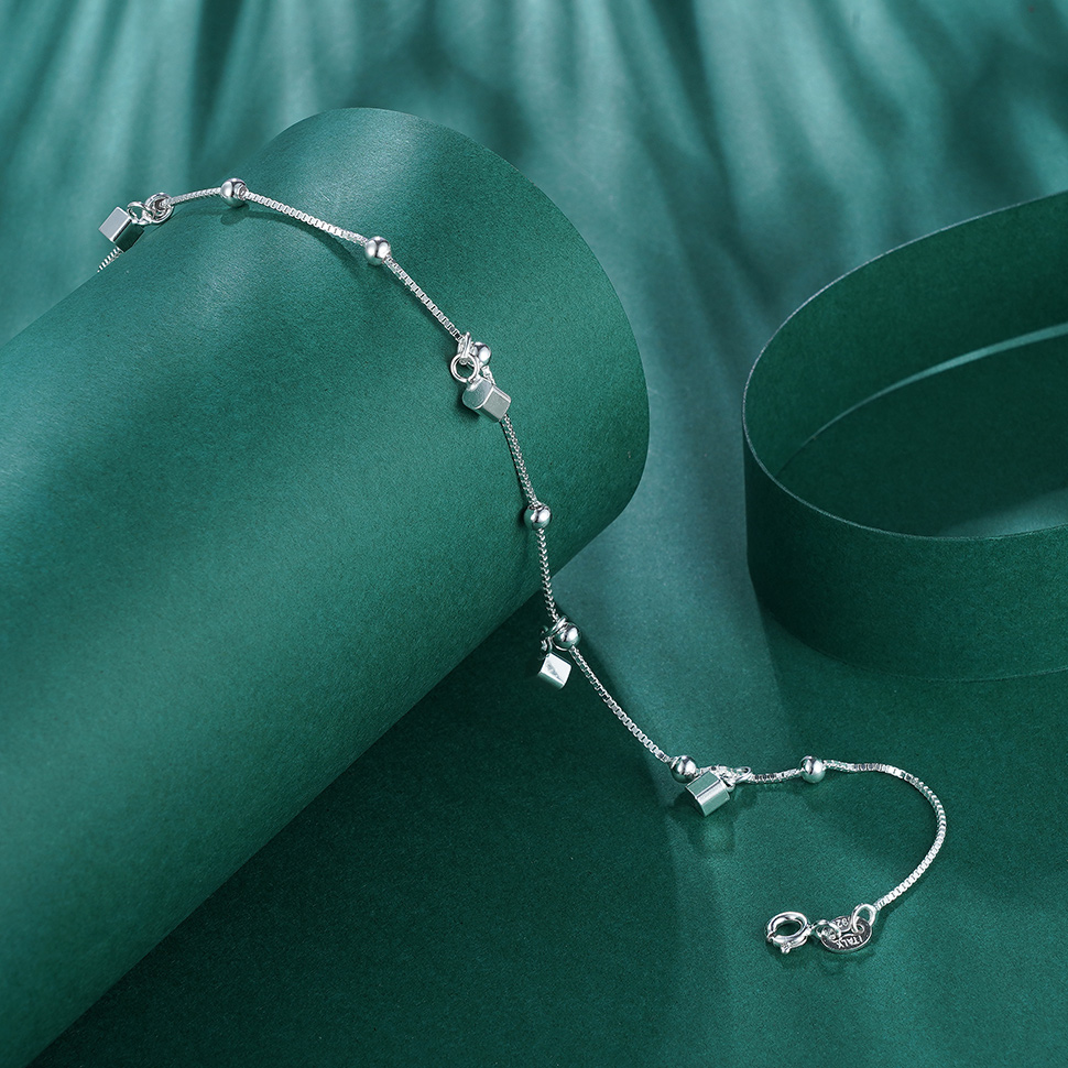 【方寸间】925银时尚脚链【QBJL002】2101