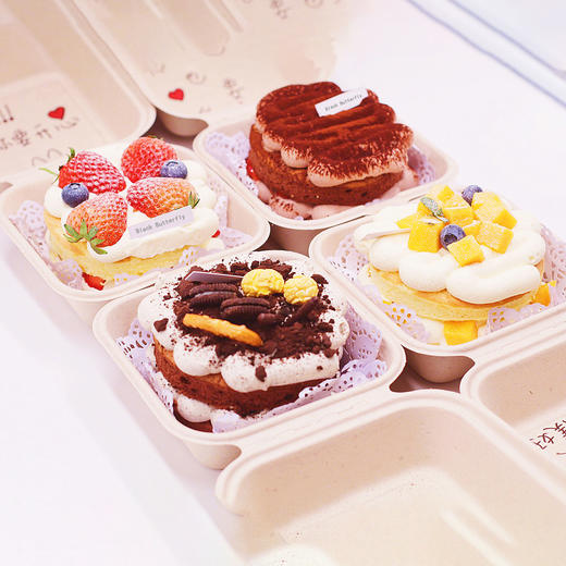 便当蛋糕·四口味套餐（动物奶油） 商品图0