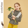 littletime童装钩花森系马甲 2021春装新款镂空单排扣针织上衣 商品缩略图1