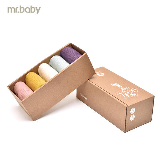 mrbaby秋冬儿童袜女童棉袜宝宝短袜 5双装 商品图1