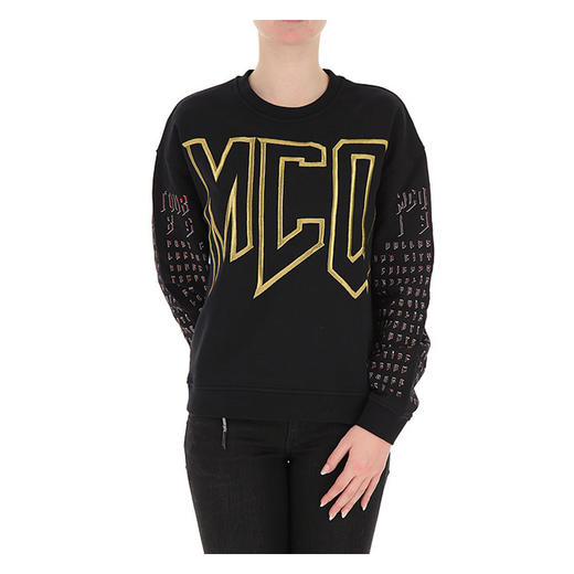 MCQ 麦昆 女士卫衣 黄色字母logo 472273 RMJ73 1000 商品图1