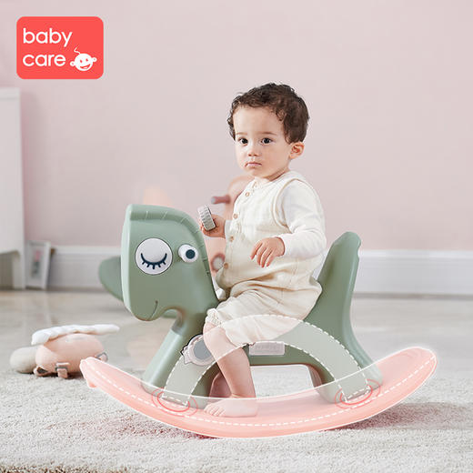 babycare儿童摇摇马二合一宝宝摇马小木马婴儿周岁礼物摇摇车玩具 商品图2