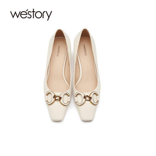 westory高跟鞋2021新款气质小猫跟W21AE52541 商品图3