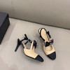 Chane*专柜最新款蝴蝶结凉鞋
高跟3色 商品缩略图3