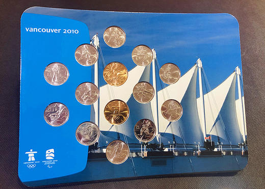 加拿大2010年温哥华冬奥会纪念币-14枚原封卡装 商品图2