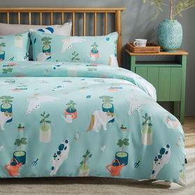 【幸运土猫】园艺喵如茉全棉纯棉猫三四件套件柔软被套原创设计