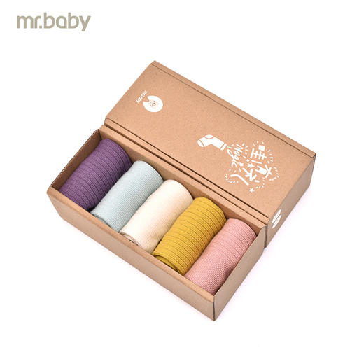 mrbaby秋冬儿童袜女童棉袜宝宝短袜 5双装 商品图0