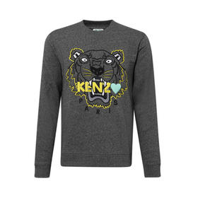 KENZO 高田贤三 男士虎头卫衣 灰色 F965 SW018 4X4 98