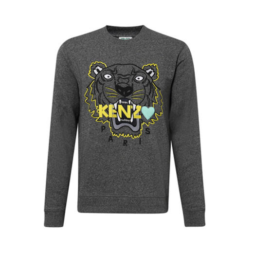 KENZO 高田贤三 男士虎头卫衣 灰色 F965 SW018 4X4 98 商品图0