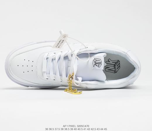 耐克Nike AF1 Pixel “像素解构白” 解构机能风空军一号百搭休闲板鞋 商品图6