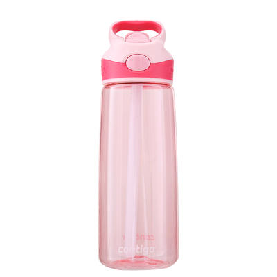 contigo康迪克锁扣运动吸管杯 樱花粉/蒂芙尼蓝 450ml 商品图0