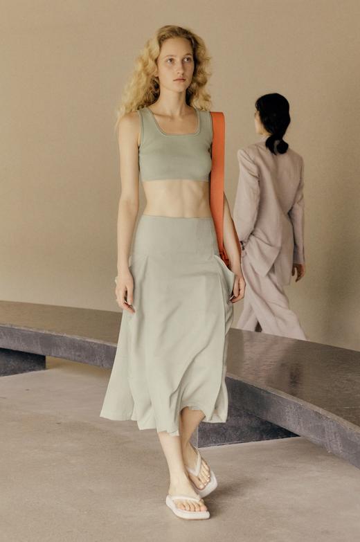 LOW CLASSIC  米白色/黑色/柳绿色环保纤维针织背心 商品图0