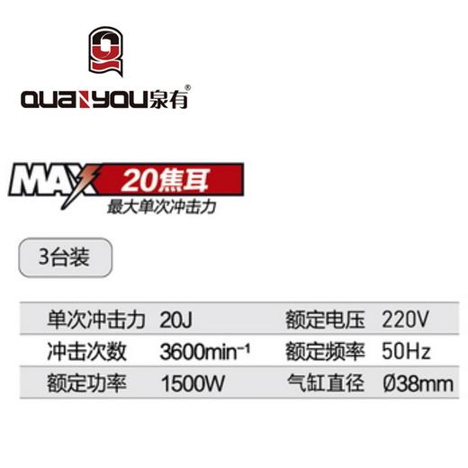 泉有电镐QY-8060（塑箱） 商品图1
