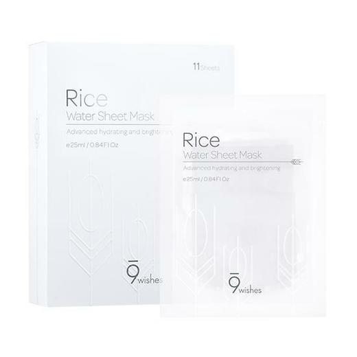 韩国9wishes大米水面膜11片保湿营养滋润保湿保湿补水OliveYoungJPY带授权招加盟代理 商品图1