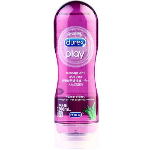 杜蕾斯安抚身心 肌肤光滑 提升快乐 滋润舒适舒缓按摩油二合一润滑液 200ml 商品图0