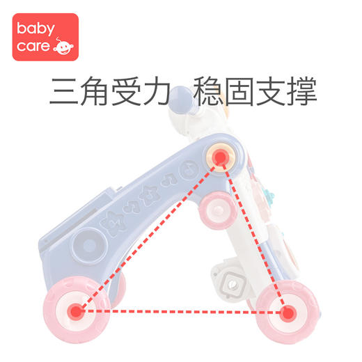 babycare婴儿学步车手推车多功能 防o型腿宝宝学走路儿童助步玩具 商品图6