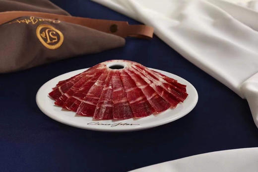 西班牙🇪🇸5J 黑标Cinco Jotas火腿
火腿整腿 送火腿架 大自然和时间的杰作，橡果喂养100%伊比利亚黑猪，油脂均衡，入口即化细腻醇香 商品图5