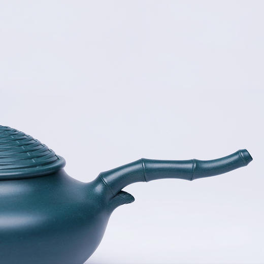 龙德堂陶艺 徐飞制《竹笠》苏门答腊青 250cc (库存请咨询客服) 商品图4