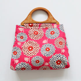 HUJI祤集Embrace手提包插画大花朵四号