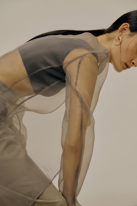 LOW CLASSIC  米白色/黑色/柳绿色环保纤维针织背心 商品图7