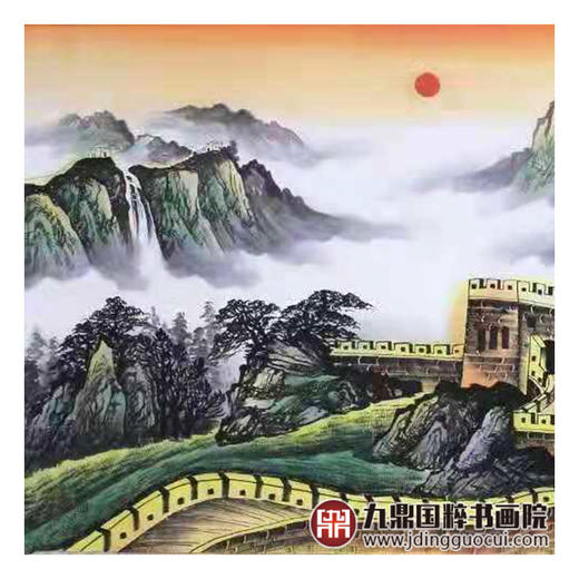 高云鹏《长城内外尽朝晖》68*178cm 长城横幅作品 办公室/会议室挂画 商品图4