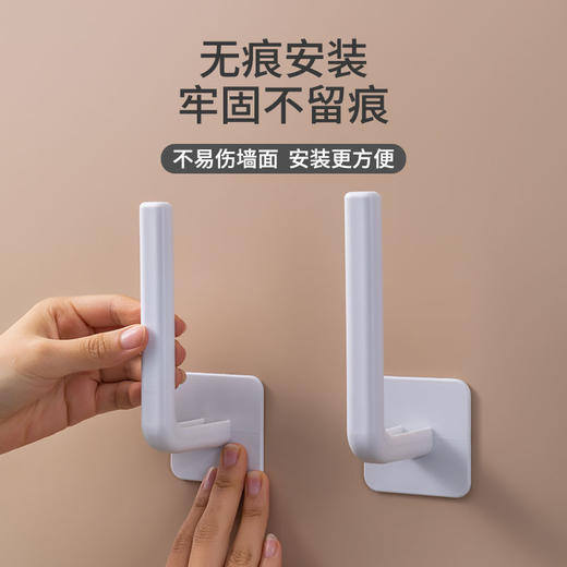 【新款挂钩4只装】多功能免打孔墙家用粘钩厨房门后宿舍无痕挂钩 商品图1