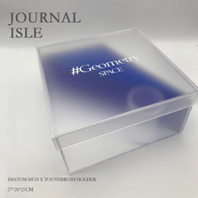 新款几何磨砂白亚克力收纳盒