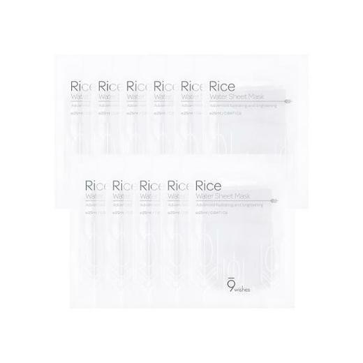 韩国9wishes大米水面膜11片保湿营养滋润保湿保湿补水OliveYoungJPY带授权招加盟代理 商品图0