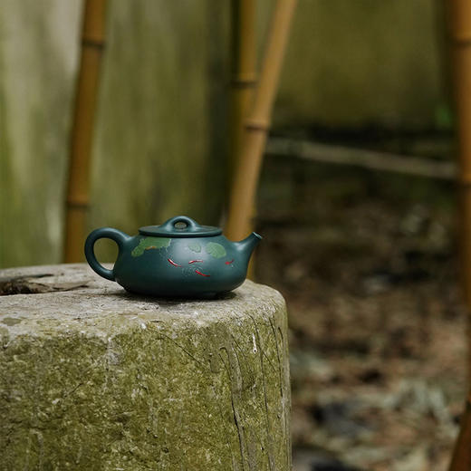 龙德堂陶艺 汤宣武《令瓢之雨水》苏门答腊青 220cc 库存请咨询客服 商品图1