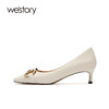 westory高跟鞋2021新款气质小猫跟W21AE52541 商品缩略图1