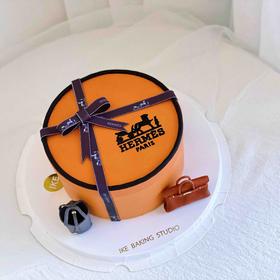 爱马仕 | 半翻糖 奶油蛋糕