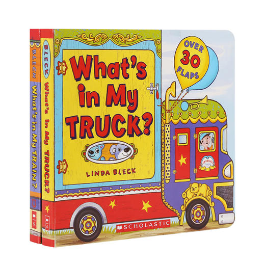 #小彼恩童书 What's in my train/Truck (翻翻书套装）点读版 商品图0