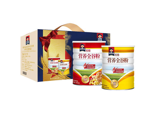 桂格礼盒装营养全谷粉 1.2kg/盒【营养全谷粉银杏风味+营养全谷粉坚果籽风味】 商品图0