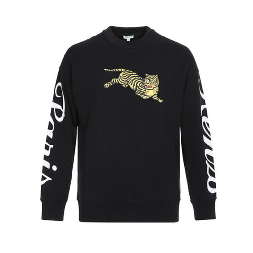 KENZO 高田贤三 男士老虎卫衣 黑色 F965 SW090 4MD 99 商品图0