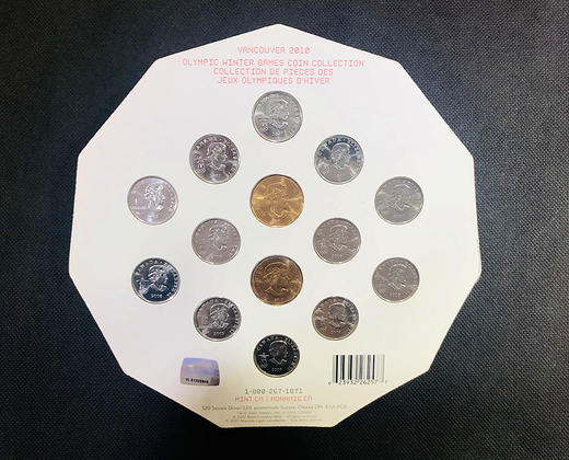 加拿大2010年温哥华冬奥会纪念币-14枚原封卡装 商品图1