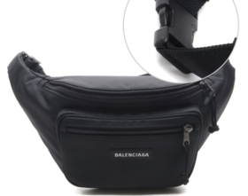 奥莱巴黎世家20FW中性探索者腰包（482389_2HF7X_1000_20F）JPY带授权招加盟代理