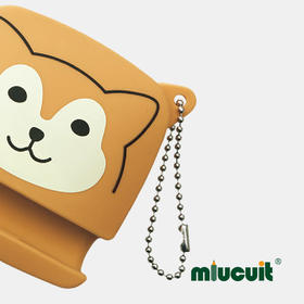 日本LIHIT LAB.PUNILABO可爱卡通硅胶随身耳机收纳盒桌面手机支架