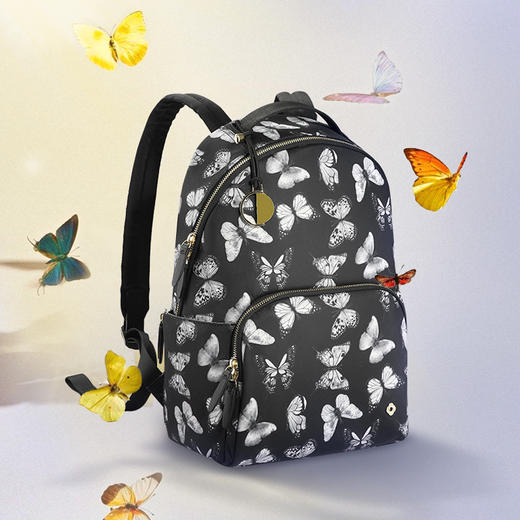 新秀丽双肩包女 时尚潮流书包印花背包NO3 商品图0