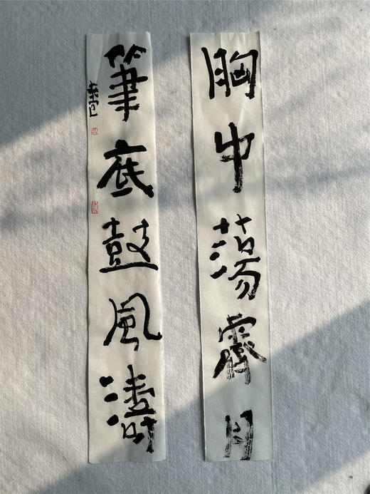 曾翔书法·近作精品 胸中笔底联 商品图1