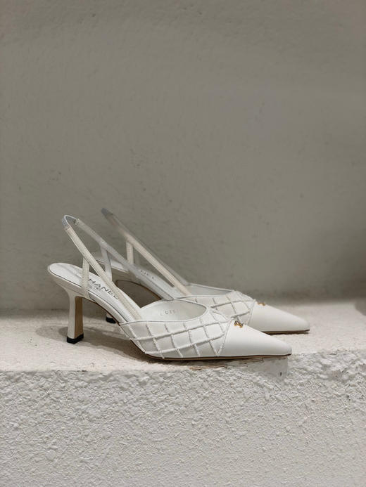 小香家 真丝手工串珠后空单鞋 商品图5