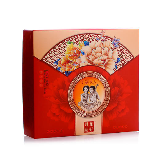上海女人花好月圆雪花膏礼盒80g*4 商品图2