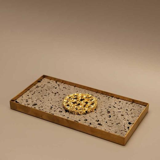 火山石壶承➕铜云纹盖置 商品图5