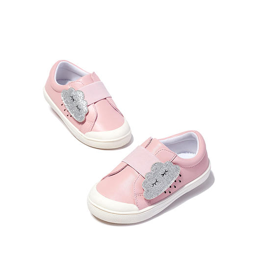 mrbaby童鞋 女童休闲鞋2021年春季新款云朵魔术贴透气 儿童板鞋女 商品图4