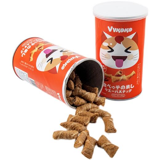 KJ  VVKOKO喵芙奶酪味 香辣味 椰子味爆浆注心卷威化卷心酥效期2022.5（介意勿拍） 商品图1